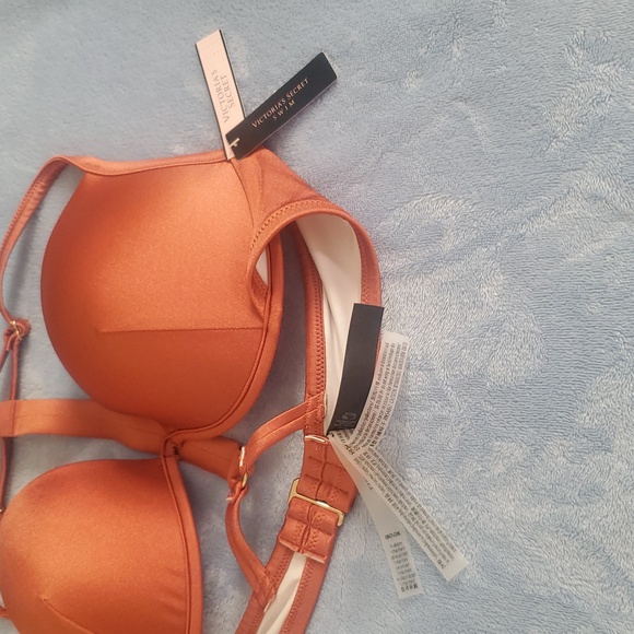 NWT Victoria's Secret Shine Strap Full Coverage Bra Push-Up Bikini Top Size 36D - Picture 7 of 10